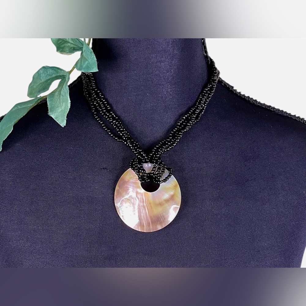 HAND CRAFTED SHELL AND BEAD NECKLACE